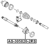 AS-305820-2RS - AXLE SHAFT BEARING 30X58X20