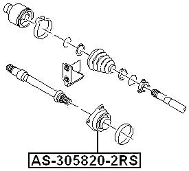 AS-305820-2RS - AXLE SHAFT BEARING 30X58X20