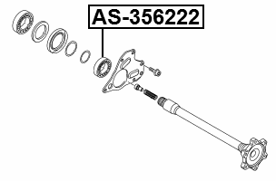 AS-356222 - AXLE SHAFT BEARING 35X62X22