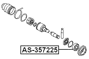 AS-357225 - AXLE SHAFT BEARING 35X72X25