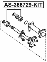 AS-366729-KIT - AXLE SHAFT BEARING 36.2X67X29