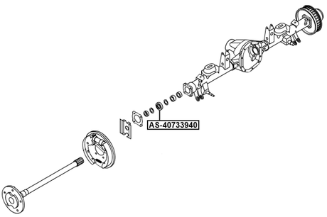 AS-40733940 - ROLLER BEARING REAR AXLE SHAFT 40X72.9X39X39.9