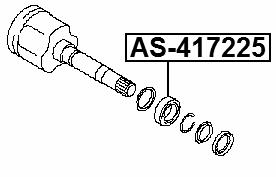AS-417225 - AXLE SHAFT BEARING 41X72X25