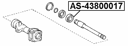 AS-43800017 - BALL BEARING 43X80X17