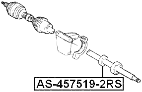 AS-457519-2RS - AXLE SHAFT BEARING 45X75X19