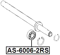 AS-6006-2RS - BALL BEARING 30X55X13