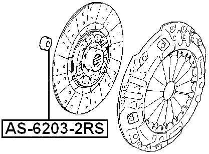 AS-6203-2RS - BALL BEARING 17X40X12