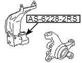 AS-6228-2RS - BALL BEARING 28X58X16