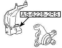 AS-6228-2RS - BALL BEARING 28X58X16