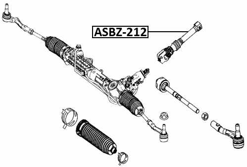 ASBZ-212 - LOWER INTERMEDIATE STEERING SHAFT