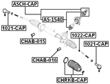 ASCH-CAP - REPAIR KIT, INTERMEDIATE STEERING SHAFT