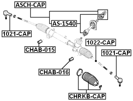 ASCH-CAP - REPAIR KIT, INTERMEDIATE STEERING SHAFT