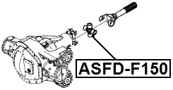 ASFD-F150 - CROSS SHAFT JOINT, DRIVE SHAFT 30X92