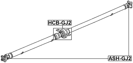 ASH-GJ2 - CROSS SHAFT JOINT, DRIVE SHAFT 20X52