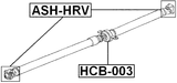 ASH-HRV - CROSS SHAFT JOINT, DRIVE SHAFT 20X34/55.5