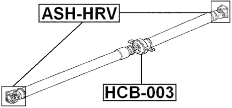 ASH-HRV - CROSS SHAFT JOINT, DRIVE SHAFT 20X34/55.5