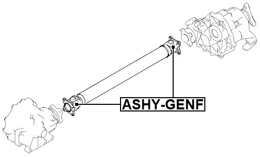 ASHY-GENF - CROSS SHAFT JOINT, DRIVE SHAFT 24X64.5