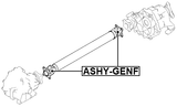 ASHY-GENF - CROSS SHAFT JOINT, DRIVE SHAFT 24X64.5