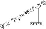 ASIS-66 - CROSS SHAFT JOINT, DRIVE SHAFT 33X93