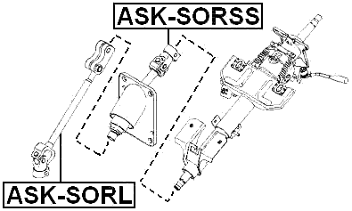 ASK-SORL - LOWER INTERMEDIATE STEERING SHAFT