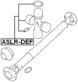 ASLR-DEF - CROSS SHAFT JOINT, DRIVE SHAFT 27X75