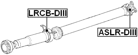 ASLR-DIII - CROSS SHAFT JOINT, DRIVE SHAFT 27X80