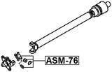 ASM-76 - CROSS SHAFT JOINT, DRIVE SHAFT 25X77