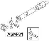 ASM-81 - CROSS SHAFT JOINT, DRIVE SHAFT 25X63.8