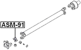 ASM-91 - CROSS SHAFT JOINT, DRIVE SHAFT 25X76.8