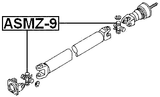 ASMZ-9 - CROSS SHAFT JOINT, DRIVE SHAFT 26.5X48/71