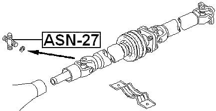 ASN-27 - CROSS SHAFT JOINT, DRIVE SHAFT 25X40/64