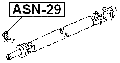 ASN-29 - CROSS SHAFT JOINT, DRIVE SHAFT 28X53/80