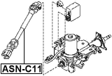 ASN-C11 - LOWER INTERMEDIATE STEERING SHAFT