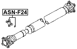 ASN-F24 - CROSS SHAFT JOINT, DRIVE SHAFT 30X83