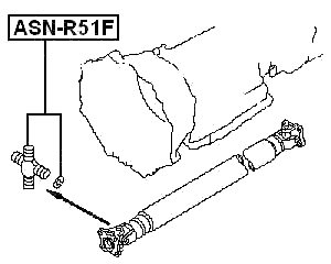 ASN-R51F - CROSS SHAFT JOINT, DRIVE SHAFT 27X76