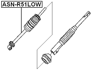 ASN-R51LOW - LOWER INTERMEDIATE STEERING SHAFT