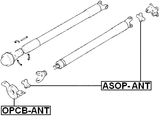 ASOP-ANT - CROSS SHAFT JOINT, DRIVE SHAFT 24X74.50
