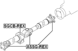 ASSG-REX - CROSS SHAFT JOINT, DRIVE SHAFT 27X82