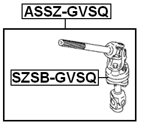 ASSZ-GVSQ - LOWER INTERMEDIATE STEERING SHAFT