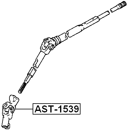 AST-1539 - CROSS SHAFT JOINT, STEERING COLUMN SHAFT 15X39