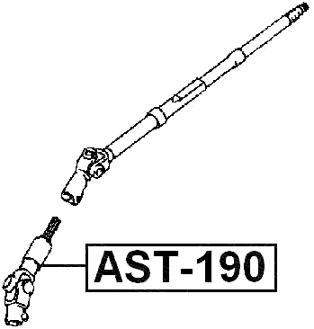 AST-190 - LOWER INTERMEDIATE STEERING SHAFT
