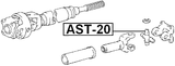 AST-20 - CROSS SHAFT JOINT, DRIVE SHAFT 32X61/92