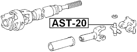 AST-20 - CROSS SHAFT JOINT, DRIVE SHAFT 32X61/92