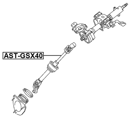 AST-GSX40 - LOWER INTERMEDIATE STEERING SHAFT