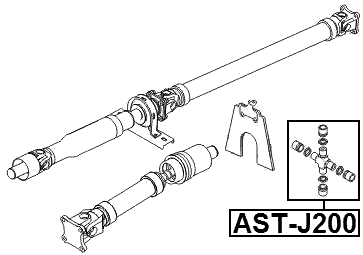 AST-J200 - CROSS SHAFT JOINT, DRIVE SHAFT 25X43/63