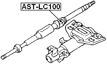 AST-LC100 - CROSS SHAFT JOINT, STEERING COLUMN SHAFT