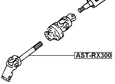 AST-RX300 - LOWER INTERMEDIATE STEERING SHAFT