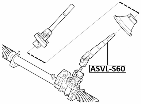 ASVL-S60 - LOWER INTERMEDIATE STEERING SHAFT