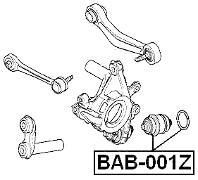 BAB-001Z - FLOATING BUSHING, REAR SUSPENSION KNUCKLE