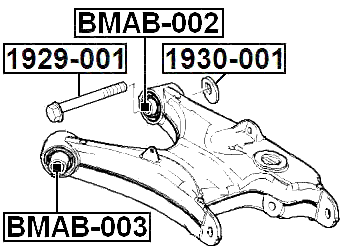 BMAB-002 - BUSHING, REAR LOWER CONTROL ARM